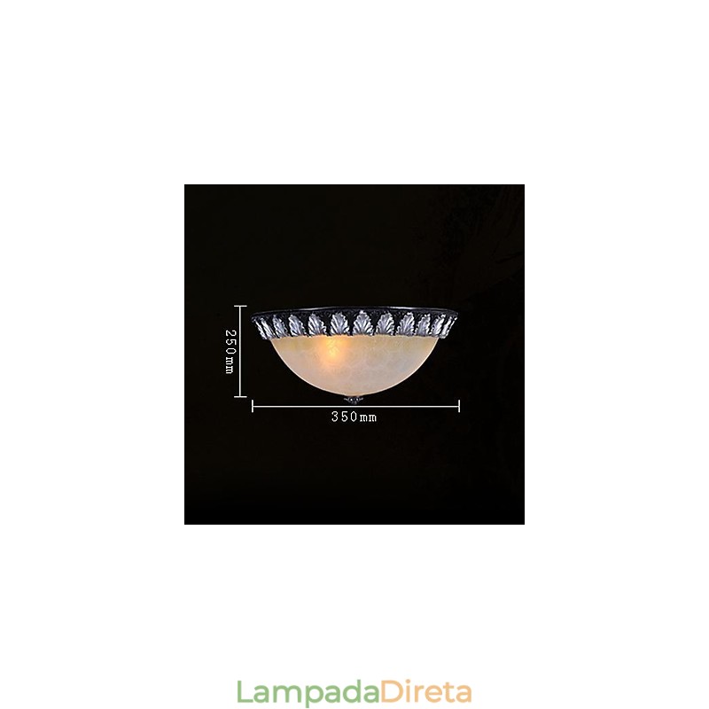 Padrão de luz de montagem embutida Resina de vidro Prata Escultura Europeia Clássico