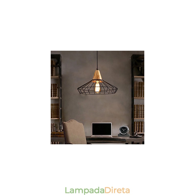 Lustre Mini Estilo Tradicional Clássico Retro Metal