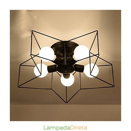 Breve iluminação de estrela de cinco pontas, luz de teto moderna personalizada, lâmpadas de habitação infantil Breve iluminação de estrela de cinco pontas, luz de teto moderna personalizada, lâmpadas de habitação infantil