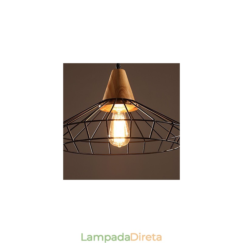Lustre Mini Estilo Tradicional Clássico Retro Metal