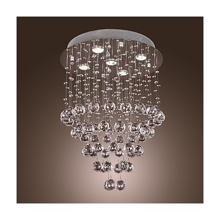 Lustre de Cristal com 5 luzes Design (Cristal K9)