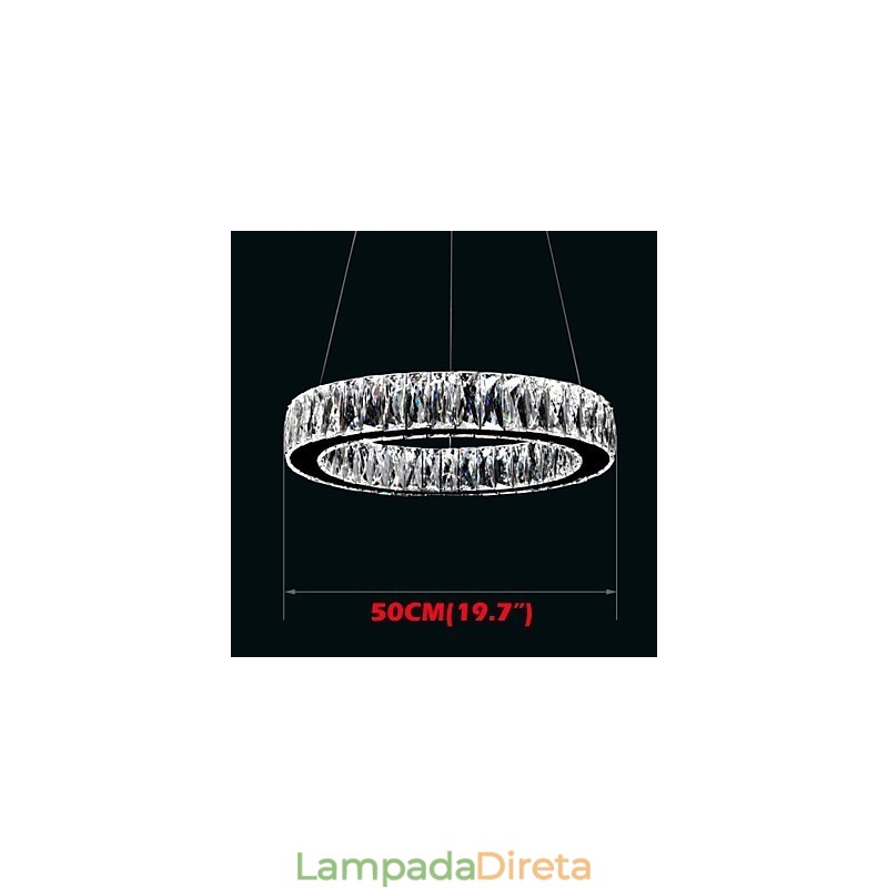 Lustre de cristal Luzes Iluminação Moderna Anéis Únicos K9 Grande Cristal Luminárias de Teto Interno