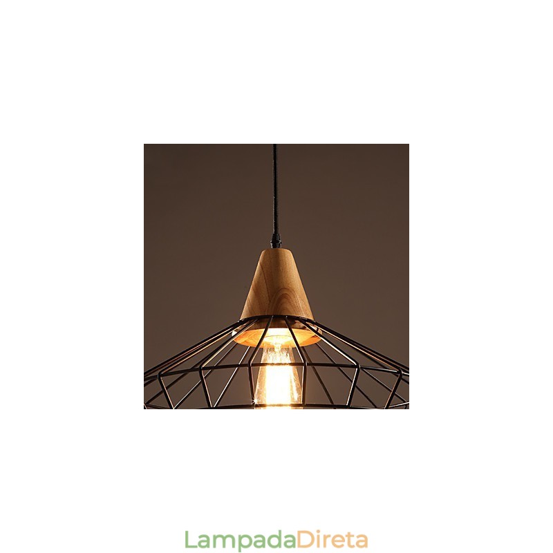 Lustre Mini Estilo Tradicional Clássico Retro Metal