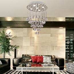 Lustre de Cristal com 5 luzes Design (Cristal K9)