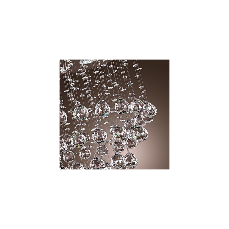 Lustre de Cristal com 5 luzes Design (Cristal K9)