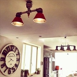 Luzes de spot de metal vintage country