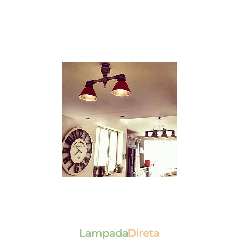 Luzes de spot de metal vintage country