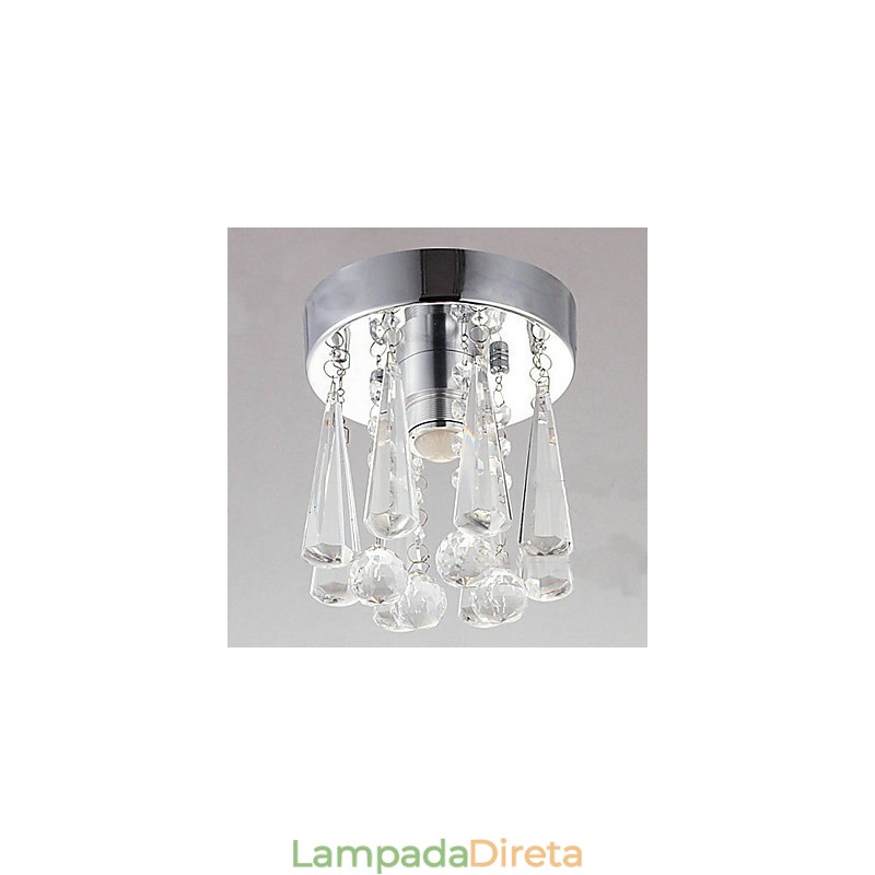 Modern Crystal 1 Luzes Montagem Embutida Em Formato De Coroa