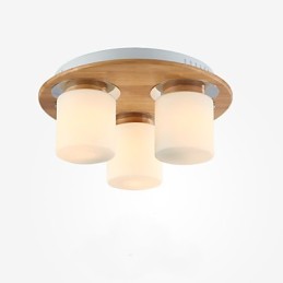 Alto Brilho Original Madeira Moderna Luzes de Teto Estilo Country