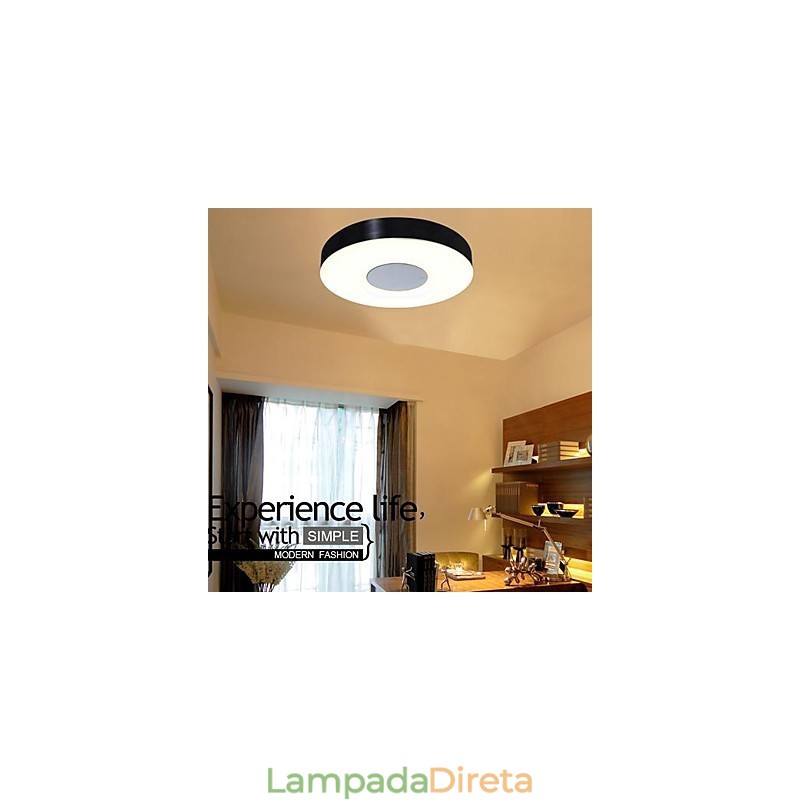 Montagem embutida em metal escovado contemporâneo moderno