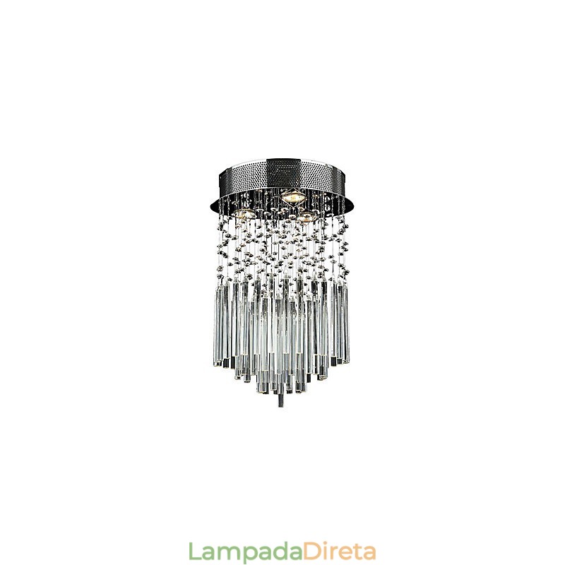 Moderno Contemporâneo Cristal Metal Galvanizado Montagem Embutida