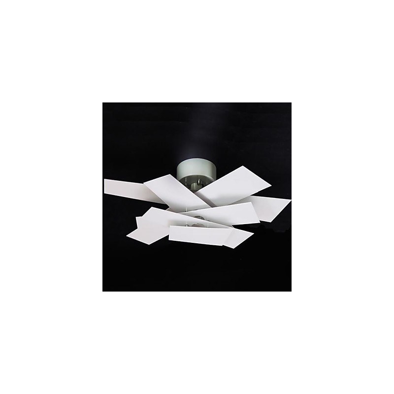 Luminária embutida branca quente branca moderna simples criativa hélice