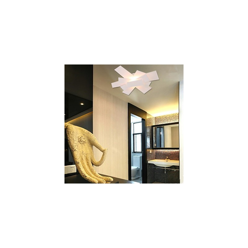 Luminária embutida branca quente branca moderna simples criativa hélice