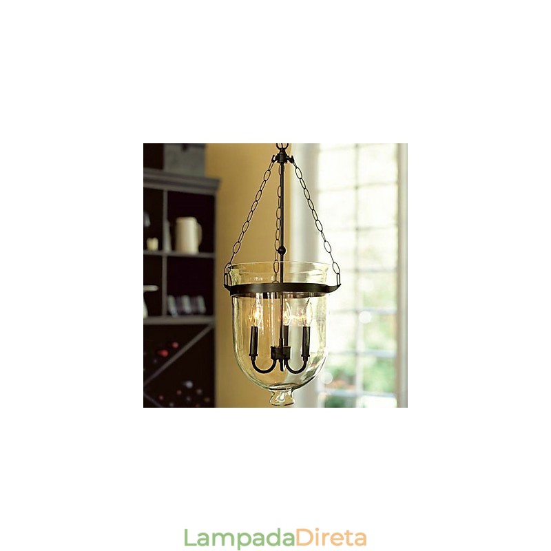Lustre tradicional clássico vintage estilo mini galvanizado