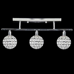 Moderno Contemporâneo Cristal Cromado Metal Montagem Embutida