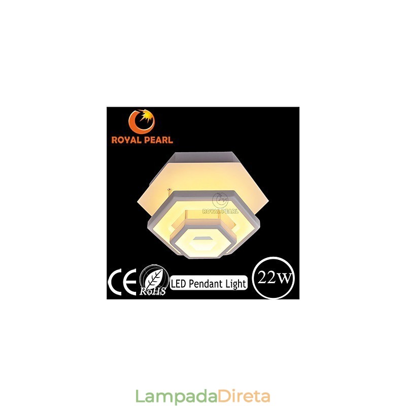Luminária de teto moderna 22W