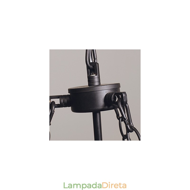 Lustre tradicional clássico vintage estilo mini galvanizado