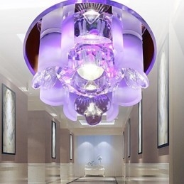 Moderno Contemporâneo Cristal Metal Montagem Embutida