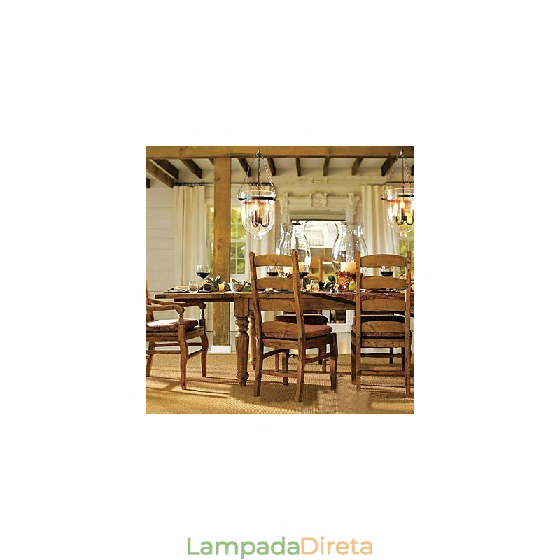 Lustre tradicional clássico vintage estilo mini galvanizado