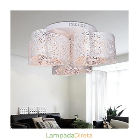 Luz redonda de ferro forjado Vento quente 3 absorve luz de cúpula Luz redonda de ferro forjado Vento quente 3 absorve luz de cúpula