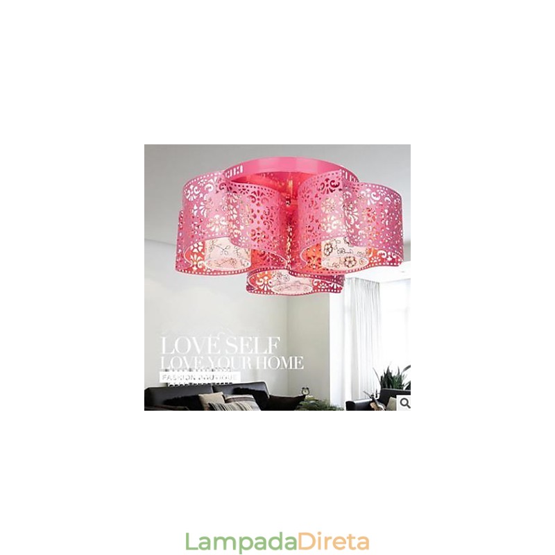 Luz redonda de ferro forjado Vento quente 3 absorve luz de cúpula