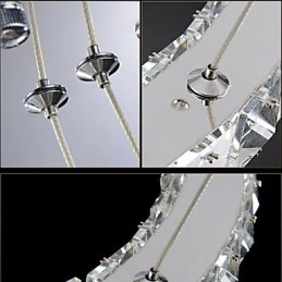 Lustre de cristal Luzes Iluminação Moderna Anéis Únicos K9 Grande Cristal Luminárias de Teto Interno