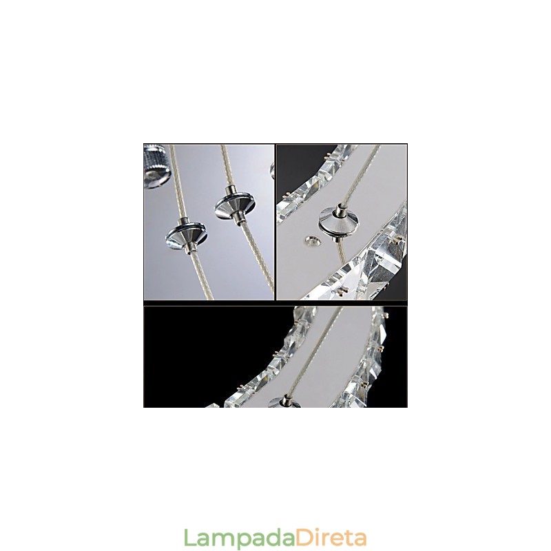 Lustre de cristal Luzes Iluminação Moderna Anéis Únicos K9 Grande Cristal Luminárias de Teto Interno