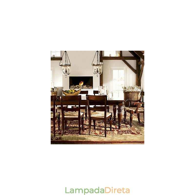 Lustre tradicional clássico vintage estilo mini galvanizado