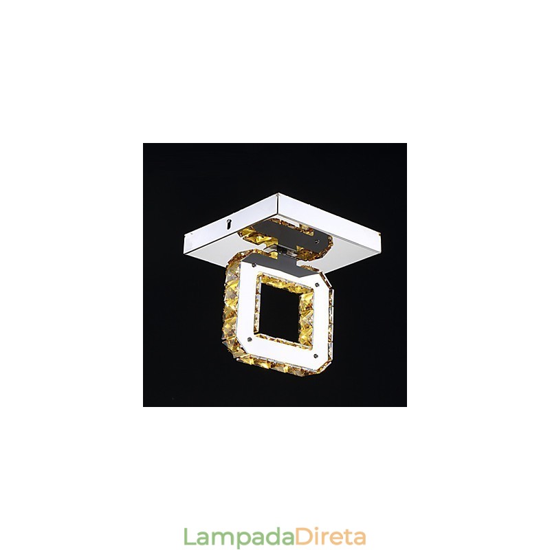 Moderno Contemporâneo Cristal Metal Montagem Embutida
