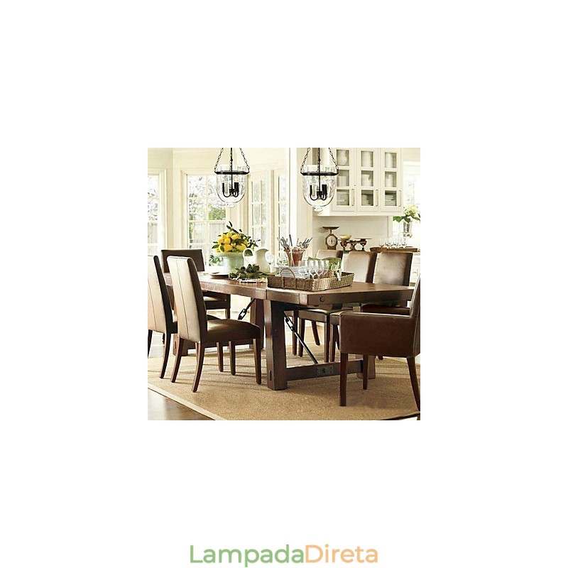 Lustre tradicional clássico vintage estilo mini galvanizado