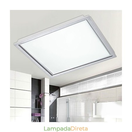 Painel de luz de teto integrado com borda branca Painel de luz de teto integrado com borda branca