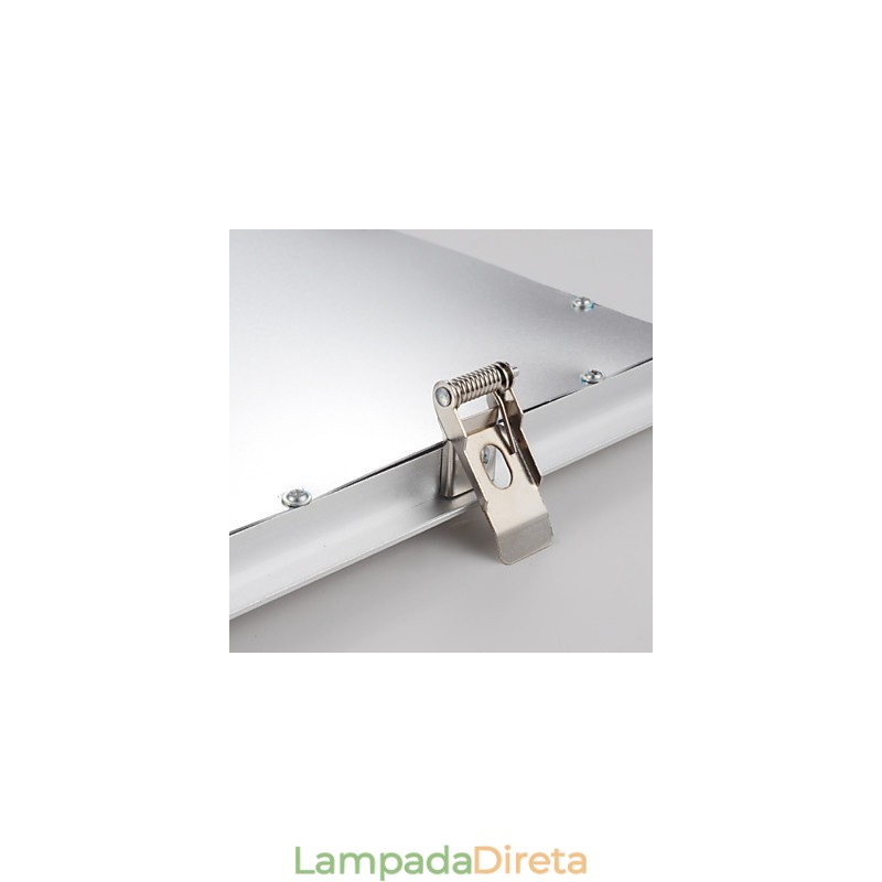 Painel de luz de teto integrado com borda branca