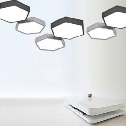 Absorver Dome Light Hexagonal Geometry Luzes Lâmpada