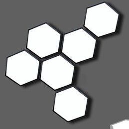 Absorver Dome Light Hexagonal Geometry Luzes Lâmpada
