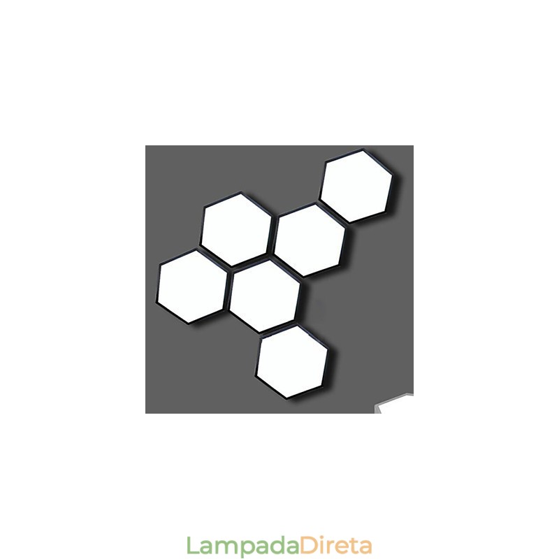 Absorver Dome Light Hexagonal Geometry Luzes Lâmpada