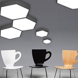 Absorver Dome Light Hexagonal Geometry Luzes Lâmpada
