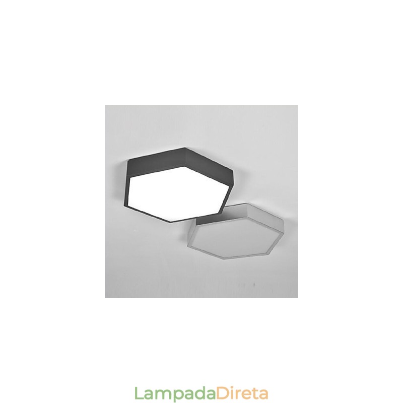 Absorver Dome Light Hexagonal Geometry Luzes Lâmpada