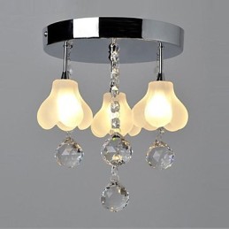 Moderno Contemporâneo Cristal Metal Montagem Embutida