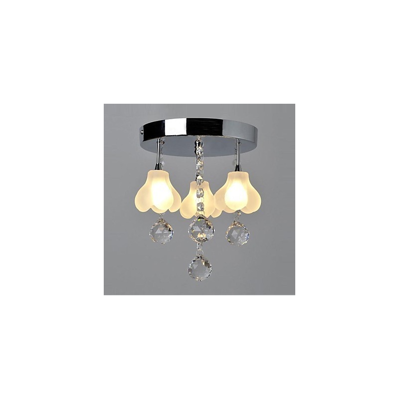Moderno Contemporâneo Cristal Metal Montagem Embutida