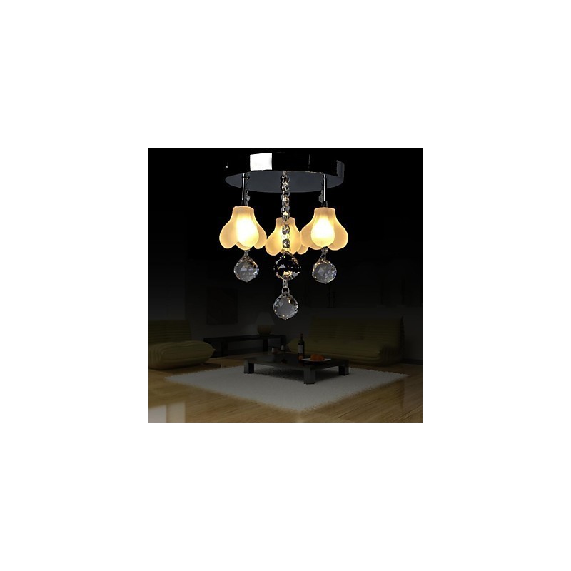 Moderno Contemporâneo Cristal Metal Montagem Embutida