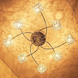 Moderno Contemporâneo Cristal Galvanizado Montagem Embutida