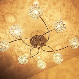 Moderno Contemporâneo Cristal Galvanizado Montagem Embutida