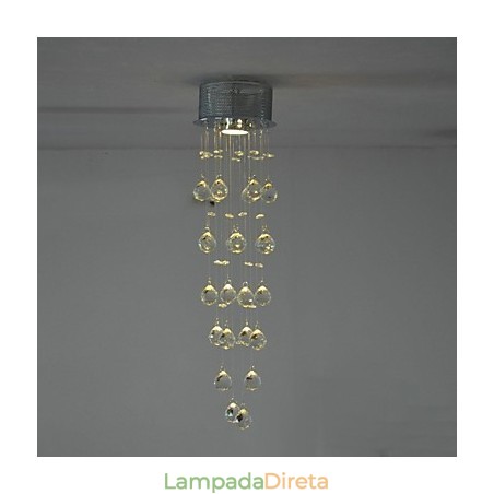 Luminária de Cristal de Luxo