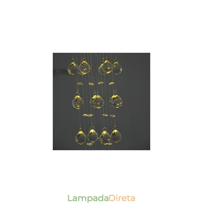 Luminária de Cristal de Luxo