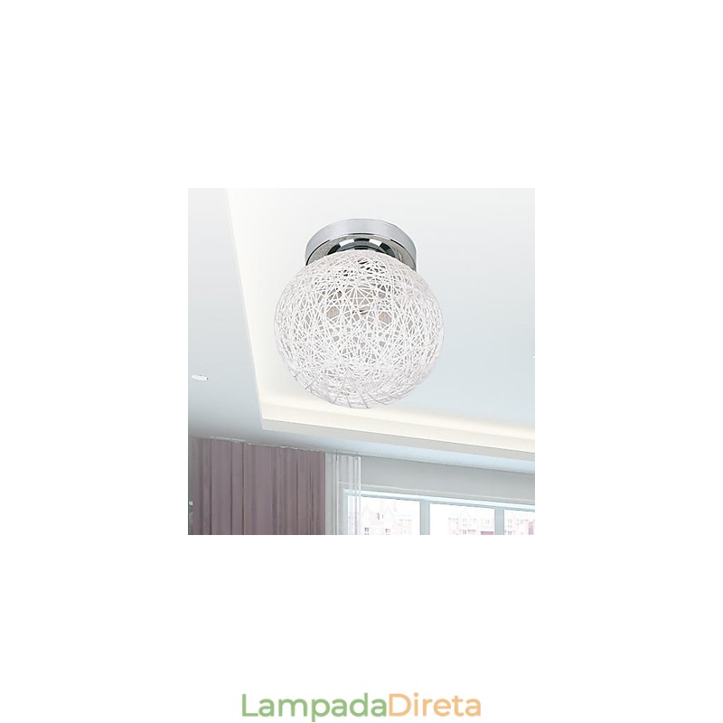 Luminária de teto 1 luz moderna simples artística