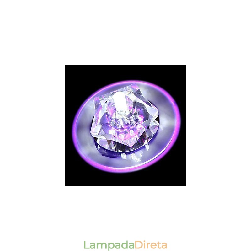 Moderno Contemporâneo Cristal Cromado Cristal Montagem Embutida