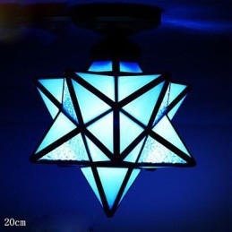 Individualidade artística criativa varanda moderna estrelas absorvem lâmpada de luz de cúpula