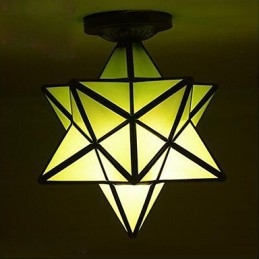 Individualidade artística criativa varanda moderna estrelas absorvem lâmpada de luz de cúpula