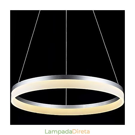 Luminárias pendentes redondas, modernas, de acrílico, iluminação luxuosa, luminárias de teto de anel único Luminárias pendentes redondas, modernas, de acrílico, iluminação luxuosa, luminárias de teto de anel único