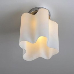 Lâmpadas de cabeça e lanternas Nuvens de vidro absorvem luz de cúpula luz pendente